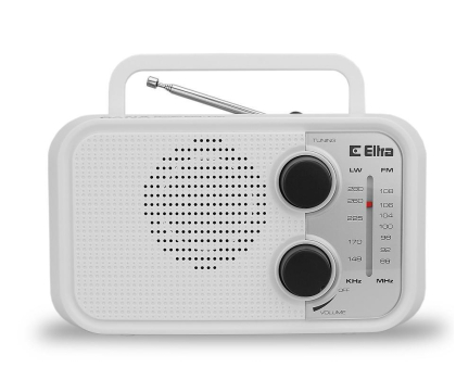 Radio i budzik ELTRA DANA bialy